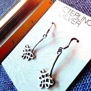 Elegant Sterling Silver Knot Earrings